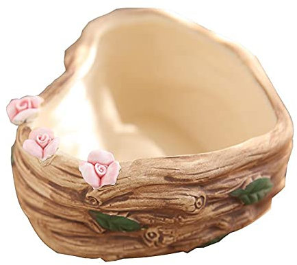 Vaso da fiori Vaso per piante grasse a forma di cuore Mini vaso da fiori Vasi per piante in ceramica Adatto per la decorazione del giardino domestico Piante da appartamento, piante grasse, fiori