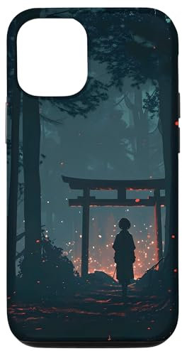 Hülle für iPhone 12/12 Pro Dunkler ästhetischer Anime Japan