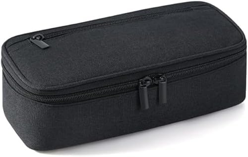 FGen Federmäppchen,Big Capacity Pencil Case,federmappe,groß Pencil Case,Wasserdicht Und Tragbar, Geeignet Für Schule, Jungen Und Mädchen (Schwarz)