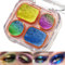 UCANBE Multichrome Chameleon Lidschatten Palette, 4 Farben Holographische Metallic Glitter Eyeshadow Palette, Hochpigmentierte Cremige Duo Chrome Lidschatten