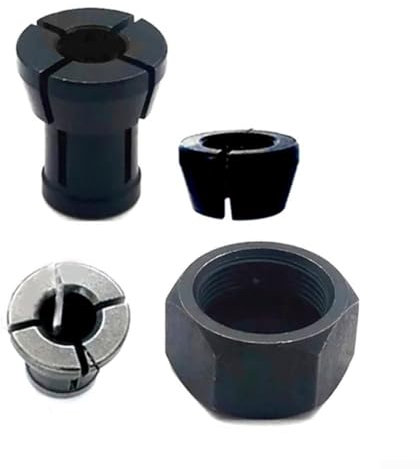 4PCS Router Collet Chuck Steel Collet Set for RT0701C RP0900K M361 3608B RT0702C RT0700CX2 Router