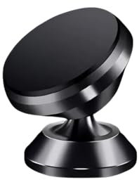 L&I Car Phone Holder | 360° Rotatable Magnetic Car Phone Mount | 3M Adhesive | Strong Magnetic Grip | Dashboard & Desktop Phone Holder | Compatible for iPhone, Samsung, and All Other Smartphones