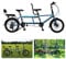 Blue Classic Tandem Adult Beach Cruiser Bike - 20 Zoll Räder City Tandem zum Radfahren, maximale Belastung 200kg