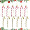 KLEHOPE 12 Stück Zuckerstangen Weihnachten Deko Weihnachtskugeln Zuckerstangen Deko Glitzer Weihnachtsbaumschmuck Rot & Weiß Süße Weihnachtsanhänger Weihnachtsbaum Deko