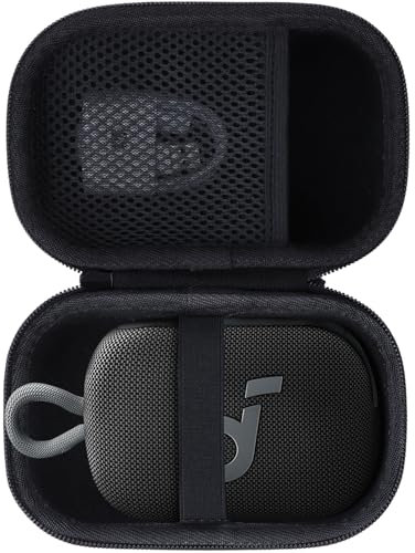 Lebakort Hart Tasche Hülle Etui Tasche für Soundcore Select 4 Go Ultraportabel Bluetooth Lautsprecher (Schwarz)