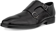 ECCO Men's Milan Double Monk-Strap Loafer, Black, 6-6.5
