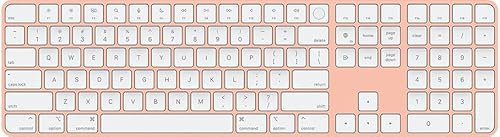 Teclado Apple Magic con Touch ID y Teclado numérico (QWERTY Inglés) Naranja (Reacondicionado)