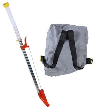 Baoblaze Spandiconcime per da Giardino, Multifunzionale, Robusto, Zaino agricolo per ortaggi, Tubo Metallico