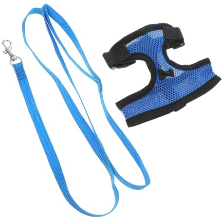 Hohopeti Hühnerweste aus Nylon mit Verstellbarem Hühnergeschirr und Extra Langer Leine Leicht und Strapazierfähig für Outdoor Aktivitäten bei Kleinen Haustieren Zufällige Farbe
