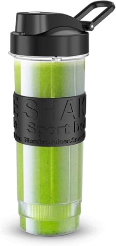 Smoothie Flaschen, Mixer Smoothie Maker Trinkflasche/Tritan flasche/Wasserflasche 570ml BPA-frei für Sport Mini Mixer Shake Smoothie Maker