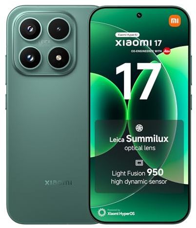 XIAOMI 17 Smartphone 12+512GB Venture Green Leica Summilux Optical Lens