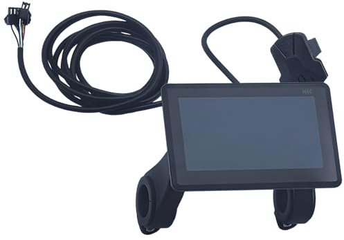 Tressify 4,6 Zoll Ebike LCD-Farbdisplay – Fahrradcomputer mit Tacho und Batteriestandsanzeige, kompatibel mit Mountainbikes und Rollern
