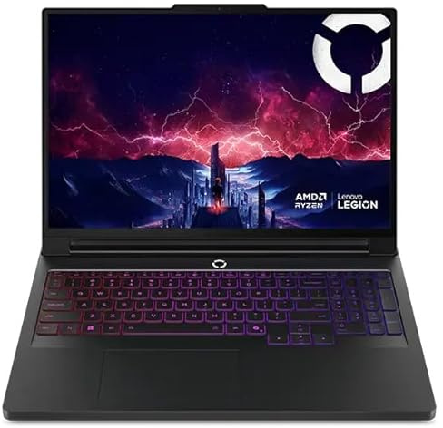 Lenovo Legion Pro 7 Gen 10 AMD 16 Gaming Laptop (2026 Model) - AMD Ryzen 9 9955HX 16C, NVIDIA GeForce RTX 5070 Ti 12GB, 32GB RAM, 2TB Gen 5 NVMe SSD, 16.0 WQXGA OLED 500 nits 240Hz, Windows 11 Home