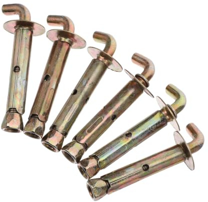SHERCHPRY Boulons d'expansion M10x100 pour fixation murale chauffe-eau, fer, 3 jeux, montage rapide et anti-desserrage pour murs en brique