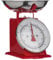 Premier Housewares Kitchen Scale Retro Style, 5 kg - Red,H26 x W22 x D21cm