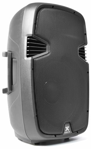 Vonyx SPJ-1500A - Altavoz Activo de 800 W con woofer de 15 Pulgadas, Entrada de micrófono y de línea, Carcasa Robusta de ABS, Salida de Linea, DJ's, músicos, actuaciones y discursos