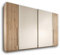 MATCH Eleganter Kleiderschrank mit viel Stauraum - Vielseitiger Schwebetürenschrank in Eiche San Remo Optik, Weiß - 315 x 226 x 60 cm (B/H/T)