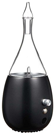Organic Aromas Vernebeln Reines ätherisches Öl Aromatherapie-Diffusor, Schwarz