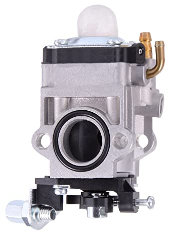 GOOFIT Carburador 15 Rendimiento Reemplazo para 2 Tiempos 33cc 43cc 47cc 49cc ATV Quad Go Kart Pit Bike Ciclomotor Y Scooter Plata