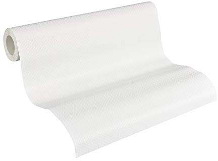 A.S. Création Paintable Non-Woven Wallpaper 10.05 x 0.53 m Made in Germany White 935271 93527 1