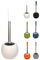 Brushmann Round Ceramic Toilet Brush Set (White)
