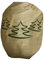 Windhager Winter-Deko-Vlieshaube Protect XXL, Kälteschutz, Frostschutz für Pflanzen, Wintervlies, Gartenvlies, Abdeckvlies, 1,4 x 2 m, Tannenbaum-Motiv, Beige