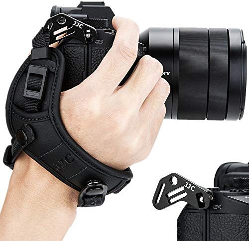JJC Dragonne sans miroir pour appareil photo Sony A6000 A6300 A6400 A6500 A5100 A5000 A7RIII A7III A7RII A7SII A7SIII A7II A7C A7R A7S A7 A9 RX1 RX1R RX1RII RX10 II III A99II A77II A99 A77 A68 HX350