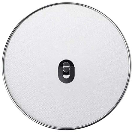 Aeromdale Pfanne und Topfdeckel Edelstahl Anti-Splash, Silber, 33 cm Splatter Screen Mesh Öl Bratpfanne Topfdeckel Deckel Kochutensilien