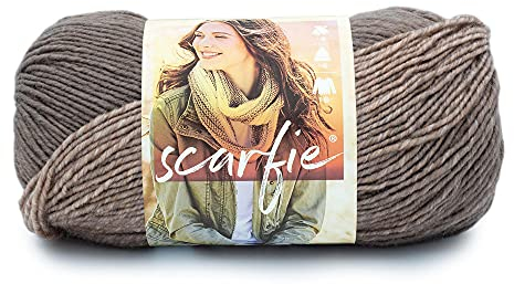 Lion Brand Yarn 826-231 Schal Garn, Acryl, Pilz/Rouge, 1 Pack, 936 Fuß