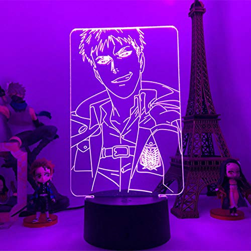 Haikyuu - 3D-LED-Lampe in Form einer Zeichentrickfigur, dekoratives Innenlicht Ideal für ein Kind Weihnachten Geburtstagsgeschenk-16 Farbe mit Fernbedienung