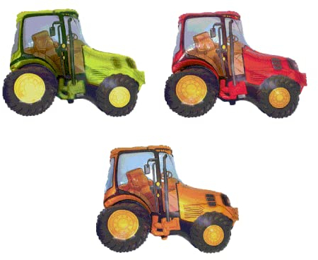 Riesen Super Form Folienballons XL Groß Kindergeburtstag (Traktor 94.0 cm)