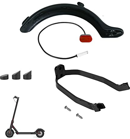 Fututech Schutzblech-Set hinten für Xiaomi M365 Pro, Rücklicht, Staubschutz, Bremslicht, Scooter, Zubehör für Elektroroller, Ersatzteil