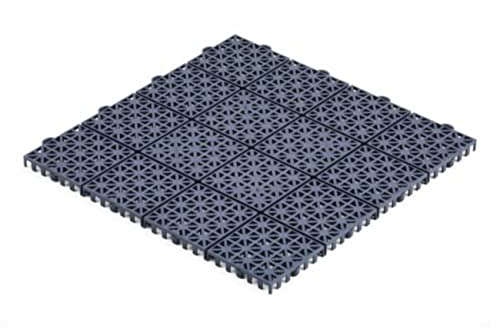 FairFox Outdoor-Fliese, Draußenfliesen, Terrassenplatten aus recyceltem Kunststoffverbund, Ineinandergreifende Terrassenplatten, Wasserabweisend für Drinnen und Draußen, 31 x 31 x 1,2 cm