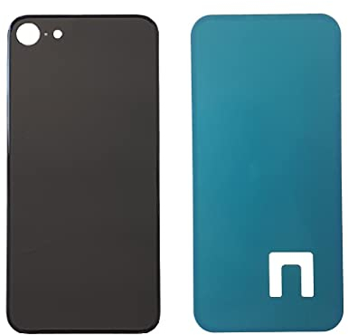 DHLK® Backcover Glas Rückseite Gehäuse kompatibel mit iPhone 8 - - Back Glass Big Hole (SIDERAL Grey)