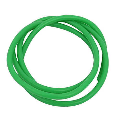 PATIKIL 3mm ID x 5mm OD 3.3ft(1m) Silicone Tubo, Flessibile Silicone Gomma Tubo Acqua Aria Tubo Flessibile per Pompa Trasferimento, Verde