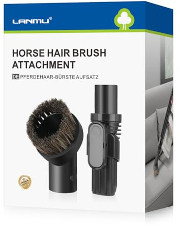 LANMU Attachments Adapter Accessories for Shark Cordless Vacuum Cleaner IZ201 IZ202 IZ251 IZ252 UK UKT,Dusting Brush Attachment Adapter for D-Shaped Vacuum