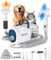 oneisall Dog Grooming Vacuum Blow Dryer and Clippers Kit - 8 Pet Vacuum for Shedding, Drying, Trimming Thick Short Long Hair - 7 Levels of Blow Temperature