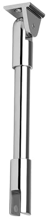 Stabilisierungsstange mit variablem Deckenhalter Glas/Decke (Ø 19 mm) 500 mm (Oberfläche: Edelstahl)