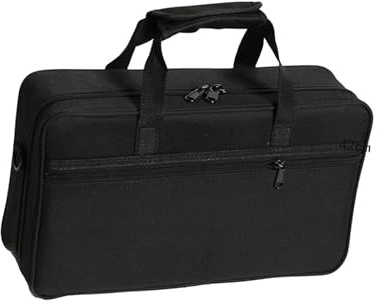 Oshhni Klarinettenkoffer Klarinetten-Aufbewahrungstasche mit Fächern Tragbare gepolsterte Klarinetten-Gigbag Oxford-Stoff für Outdoor-Reisen Accs