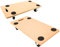 PROREGAL Profi Transportroller mit 4 Rollen | HxBxT 11,5x30x60 cm | Traglast 200kg | MDF Holzplatte | Braun | 2 Stück | Möbelroller Rollbrett Transporthilfe Rollwagen Roller