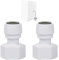 Wondsea Kühlschrank-Wasseranschluss, 1,27 cm BSP x 0,95 cm Steckverbindung, Gewinde-Ersatz-Wasserhahn-Adapter, Wasserfilterarmatur für Wasserreiniger, Trinkbrunnen, Filter, 2 Stück