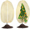 2 Pièces Voile Hivernage Plante Exterieur 100 x 80 cm Housse D'hivernage 80 g/m² Housse Hivernage Plante avec Cordon de Serrage et Zipper Réutilisable Housse de Protection pour Plantes