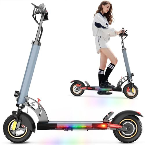 10 Pollici Monopattino Elettrico con Motore da 500 W, Batteria da 48 V 12,5 Ah, Autonomia 30 km, Skateboard Elettrici Carico Massimo 120KG, Monopattino Elettrico Modalità a 3 Velocità