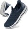 Zapatillas Slip-On Hombre Sin Cordones Deportivas - Zapatos para Caminar con Punta Ancha, Zapatillas de Running Ligeras Outdoor Transpirables para Carrera en Carretera-SHENLAN-XIN-45