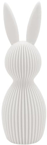 Kashyke Moderne Osterhase Deko 3D Druck Deko Hase, Osterdeko I Hasen Modern I Tolle Osterfiguren, Hasenfiguren, Dekofigur, Osterdeko Tisch, Dekoration für Ostern (weiß)