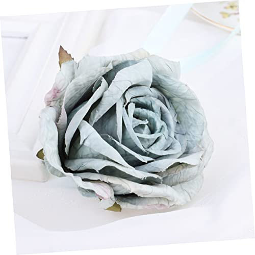 LIFKICH Hochwertige Rosengardinenbindung Aus Leichtem Blauen Stoff Elegante Fensterverzierung Für Zuhause Und Restaurant Blumenbuckle Für Vorhänge Stilvoll Und Praktisch