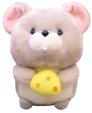 Warmhm Doudou Peluche Souris Décorative Fromage Animal pour Anniversaire Saint Valentin