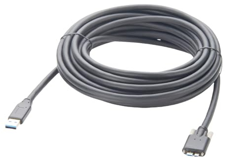 Aktives USB 3.0 Kabel A-Stecker auf Micro-B-Stecker, 7 m, Machine Vision | SuperSpeed Datenkabel mit aktiver Signalverstärkung und Abschirmung für Industriekameras,Robotik und automatische Prüfsysteme