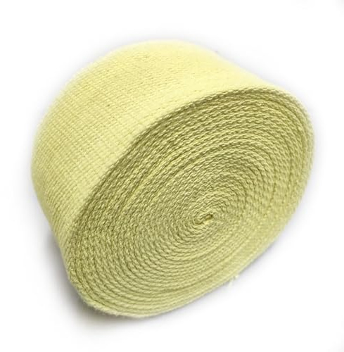 Breite 100 mm, Dicke 3 mm, Kevlar flach, 100 % Kevlar Wicking PuR Flat Wicking Aramid Kevlar Docht 10,2 cm 1/8 Zoll reines Aramid-Gurtband, Gesamtlänge 10 m