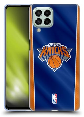 Head Case Designs Offizielle NBA Vertikalbanner New York Knicks Gel Handyhülle Hülle [Militärischer Schutzgrad] Kompatibel mit Samsung Galaxy M53 (2022)